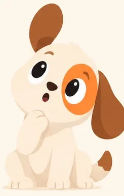 Spot the puppy tilting his head, curious
